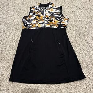 GG Blue Luxe Sport Active Dress Sz M Camouflage Tennis Golf Pickleball